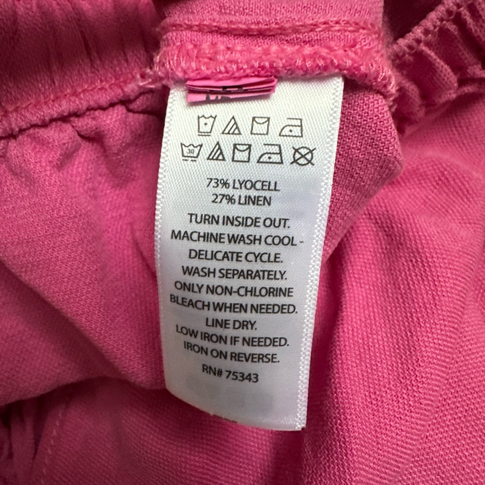 Calypso St. Barth Linen Blend Maci Skirt Ruffle Pink Small - Picture 7 of 7